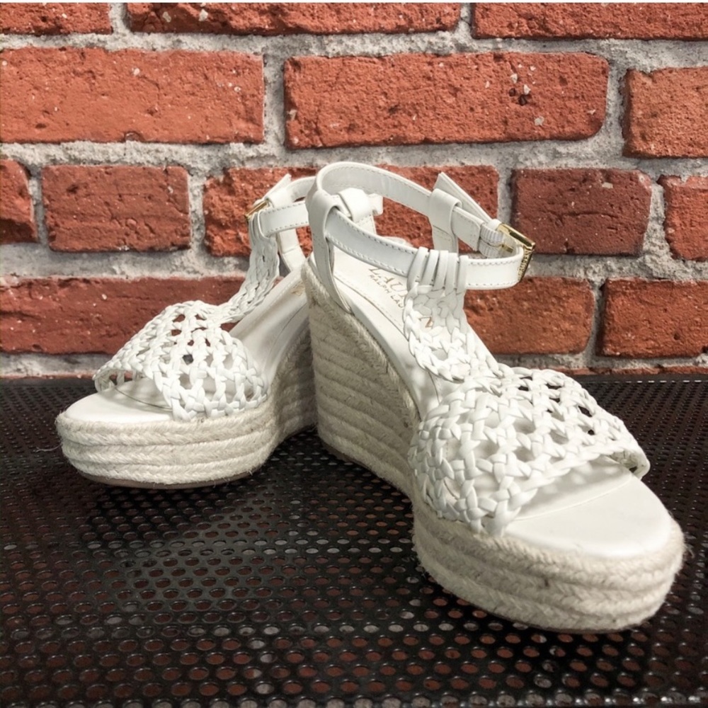 NEW Ralph Lauren Hailey Wedge Sandals
